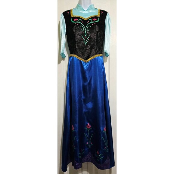 Disney Frozen Traveling Anna Costume Disguise Halloween Women Teen Party M/L - Picture 4 of 7